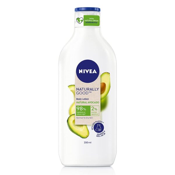 Nivea Natural Avocado Body Lotion For Normal to Dry Skin 200 ml