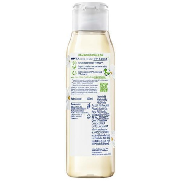 Nivea Naturally Good Body Wash Orange Blossom & Oil Shower Gel 300Ml - Image 2