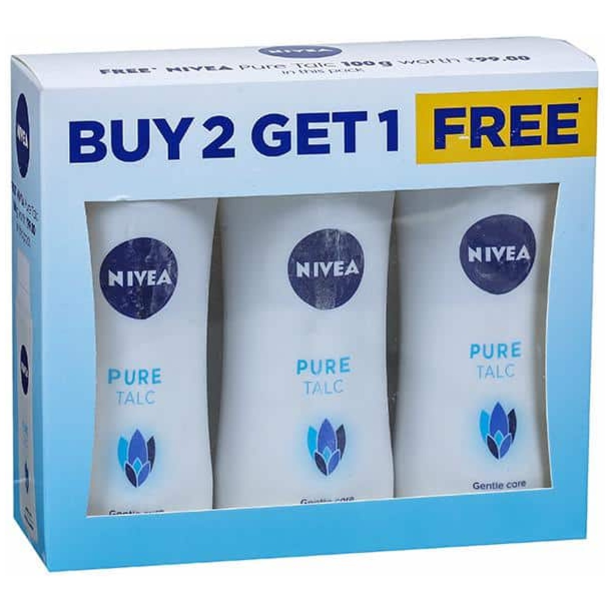 Nivea Pure Talc 100Gm (Buy 2 Get 1 )