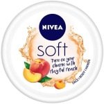 Nivea Soft Light Moisturizer Cream Playful Peach With Vitamin E & Jojoba Oil For Face Hands And Body 100ml