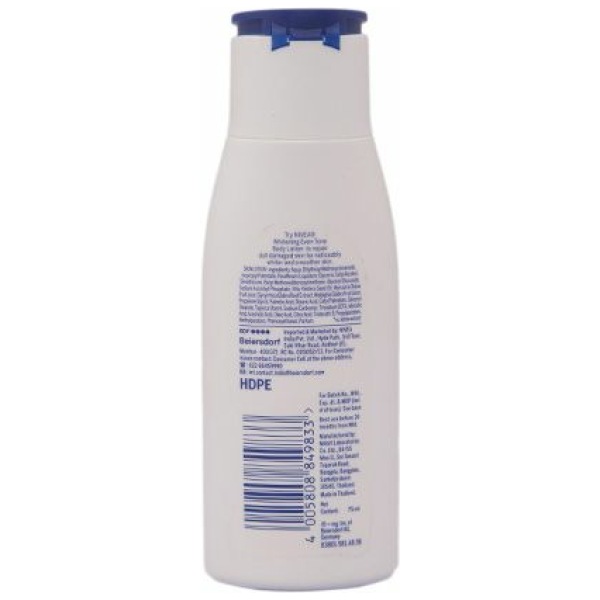 Nivea Whitening Even Tone Uv Protect Body Lotion For All Skin Types 75Ml - Image 2