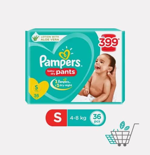 Buy Pampers 10 Pcs Small New Born Baby Pant Style Diaper Pack of 15  Online At Price 1386