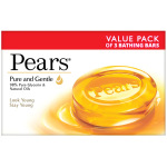Pears Pure & Gentle Bathing Soap Bar 125 g (Pack of 3)