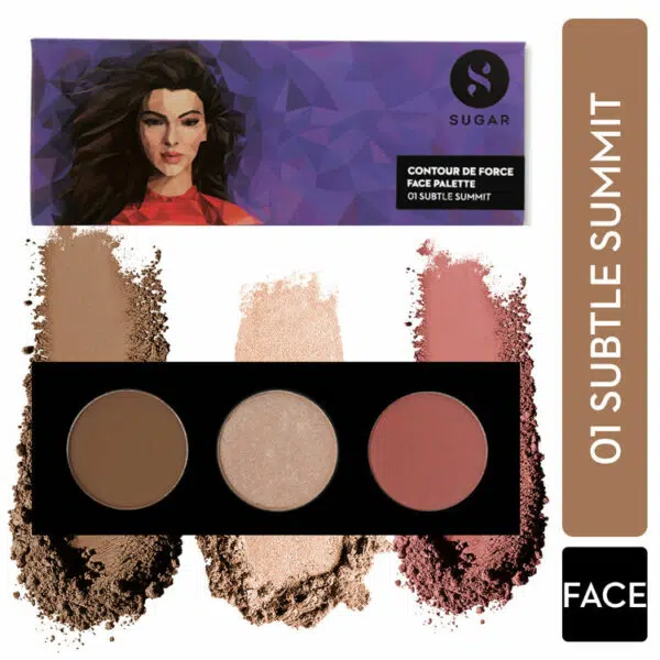 Sugar Contour De Force Face Palette 01 Subtle Summit