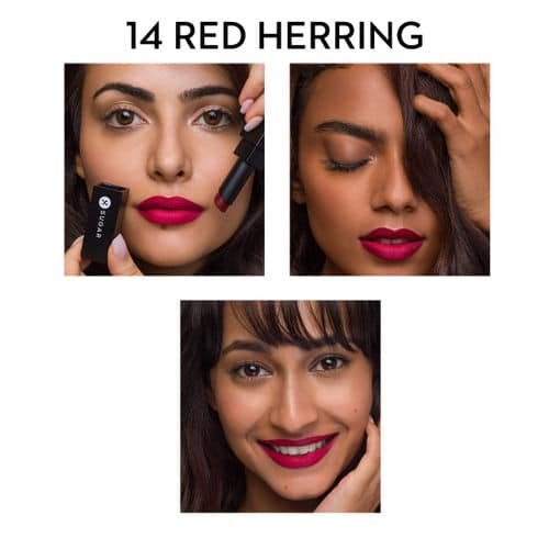 sugar red herring lipstick