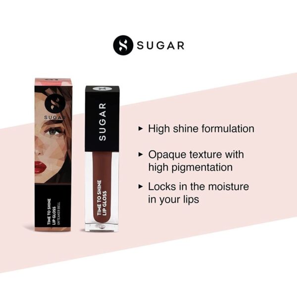 Sugar Time To Shine Lip Gloss 09 Teaker Bel - Image 2