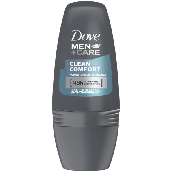 Dove Men Care Clean Comfort Deodorant Roll On Antiperspirant Underarm 50Ml