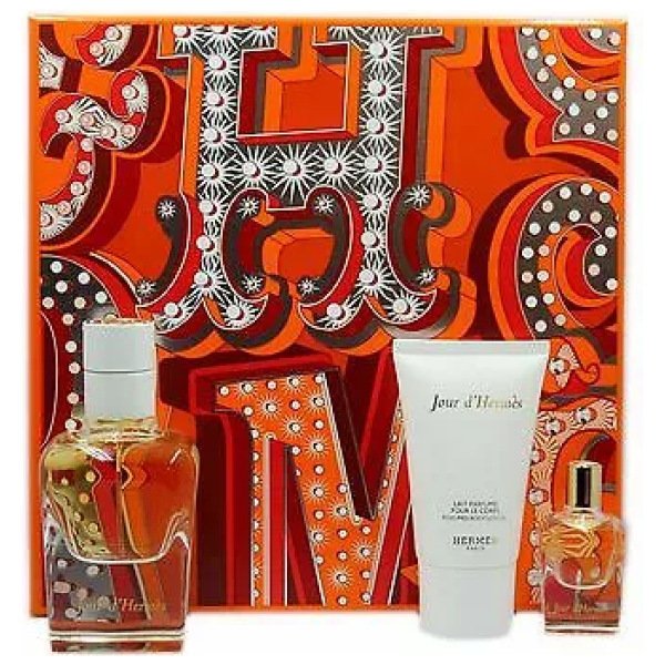 Hermes Jour D’Hermes Gift Set For Women (EDP Perfume 50 ml+EDP Perfume 7.5 ml+Body Lotion 30 ml)