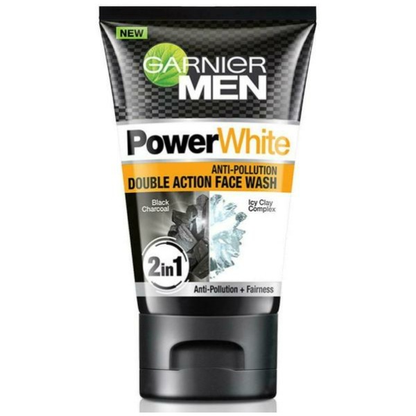 Garnier Men Power White Anti-Pollution Double Action Facewash 100gm