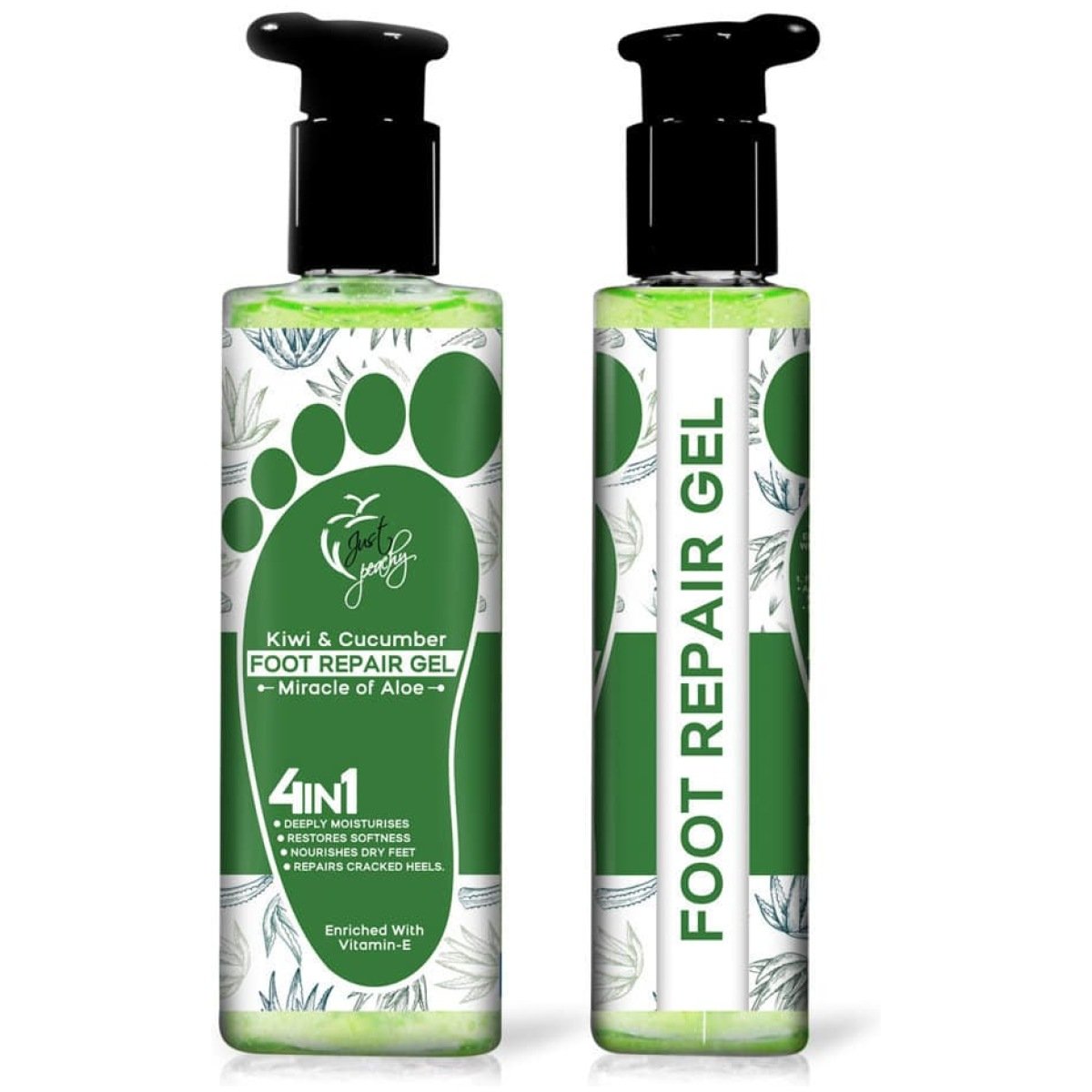 Just Peachy Miracle of Aloe Foot Repair Gel Cracked Heel Soothing Gel 250ml