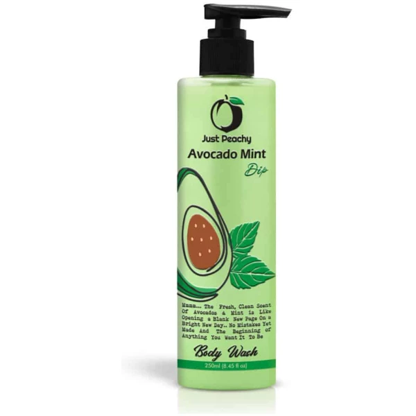 Just Peachy Shower Cream Wash Enriched With Avocado Mint & Vitamin E 250ml