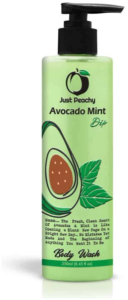 Just Peachy Shower Cream Wash Enriched With Avocado Mint & Vitamin E 250ml Just Peachy Shower Cream Wash Enriched With Avocado Mint & Vitamin E 250ml