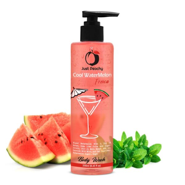 Just Peachy Cool Watermelon Fresca Shower Gel Enriched With Watermelon & Mint 250ml