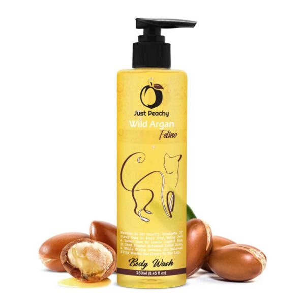 Just Peachy Wild Argan Feline Shower Gel Enriched With Moroccan Argan Oil & Keratin 250ml