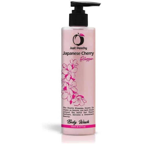 Just Peachy Japanese Cherry Blossom Shower Cream Enriched With Cherry Blossoms & Vitamin E 250ml