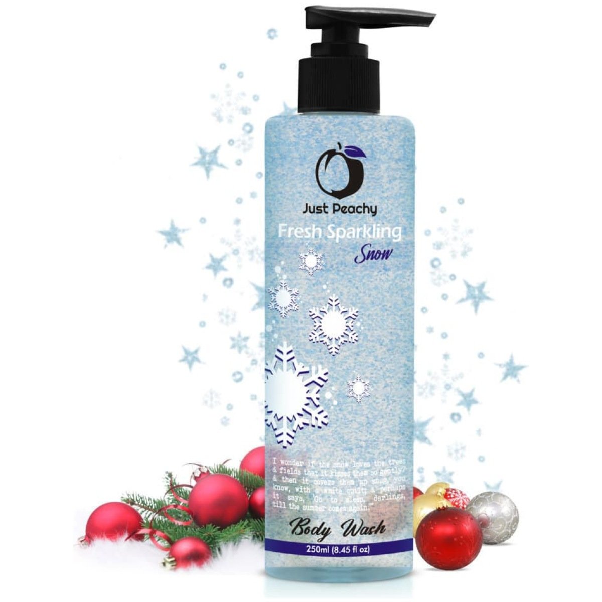 Just Peachy Fresh Sparkling Snow Shower Gel Enriched With Jojoba & Vitamin E 250ml