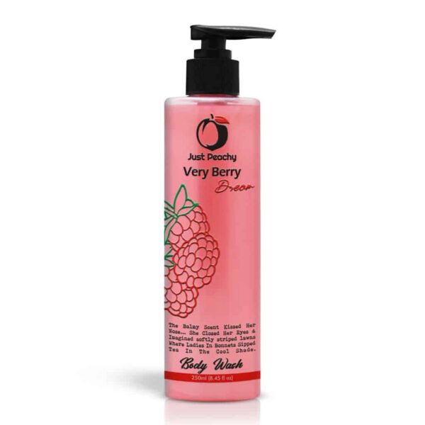 Just Peachy Very Berry Dream Shower Cream Enriched With Raspberry Strawberry & Vitamin E 250ml
