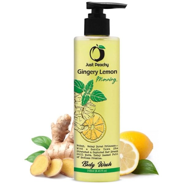Just Peachy Gingery Lemon Morning Shower Cream Lemon Ginger & Vitamin E 250ml