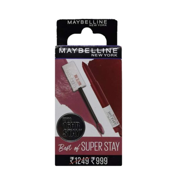 Maybelline New York Super Stay Matte Ink Liquid Lipstick 15 Lover + 50 Own Your Empire