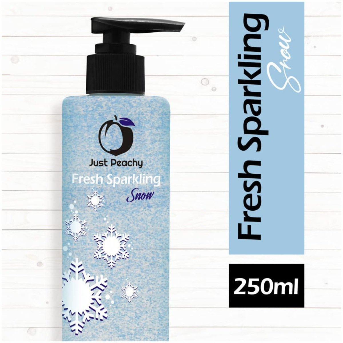 Just Peachy Fresh Sparkling Snow Shower Gel Enriched With Jojoba & Vitamin E 250ml