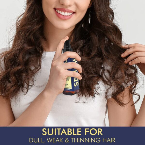 Just Peachy Hair Fall Defense Hair Treatment Serum Keratin Moroccan Argan Oil For Dull Weak & Thinning Hair 100ml