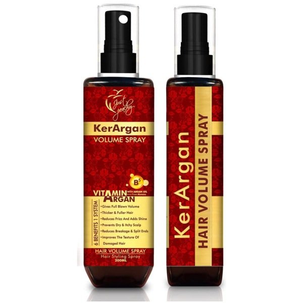 Just Peachy KerArgan Volume Hair Spray Argan Oil Vitamin B5 200ml
