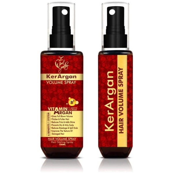 Just Peachy KerArgan Volume Hair Spray Argan Oil Vitamin B5 100ml