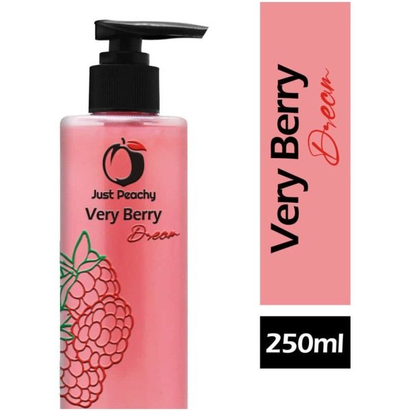 Just Peachy Very Berry Dream Shower Cream Enriched With Raspberry Strawberry & Vitamin E 250ml