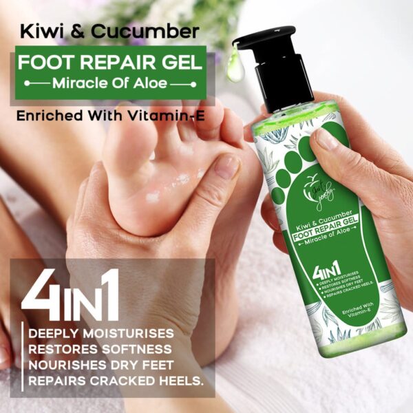 Just Peachy Miracle of Aloe Foot Repair Gel Cracked Heel Soothing Gel 250ml