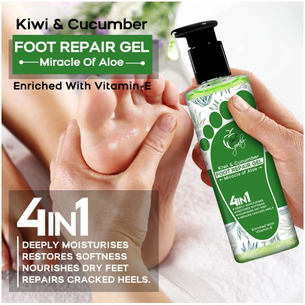 Just Peachy Miracle of Aloe Foot Repair Gel Cracked Heel Soothing Gel 250ml