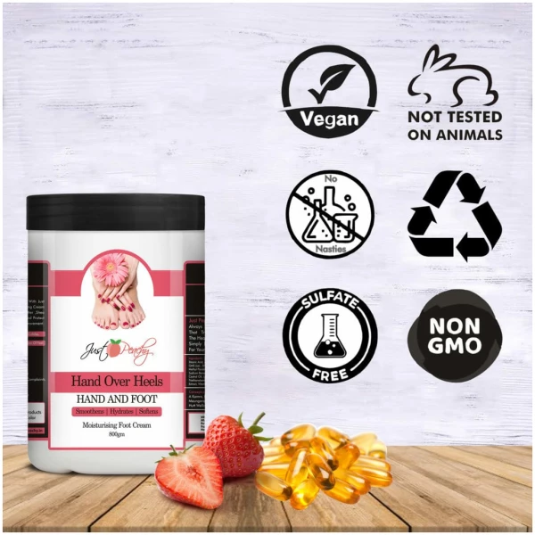 Just Peachy Face & Body Cream Non Sticky Quick Absorbing Body Butter For All Skin Types 100% Vegan Hand and Feet 800G