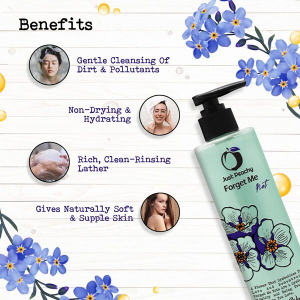 Just Peachy Forget Me Not Shower Cream Wash 250ml