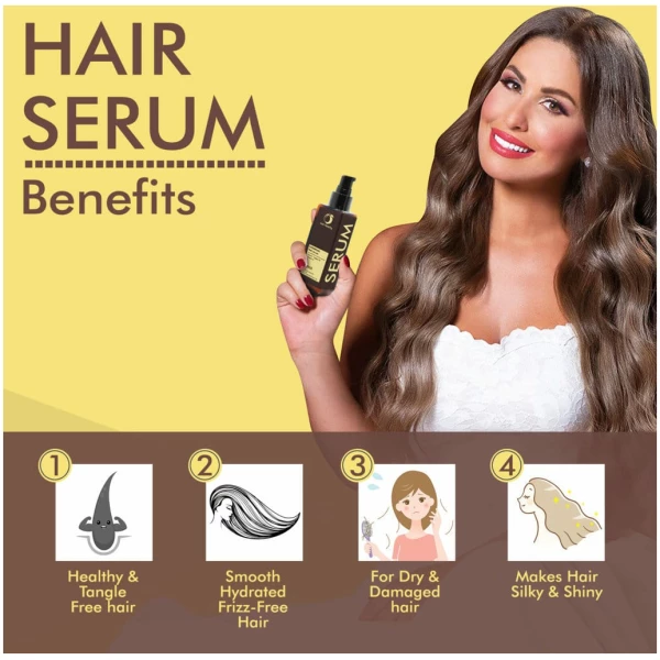 Just Peachy KerArgan Repair Hair Treatment Serum Keratin Moroccan Argan Oil & Vitamin E 100ml