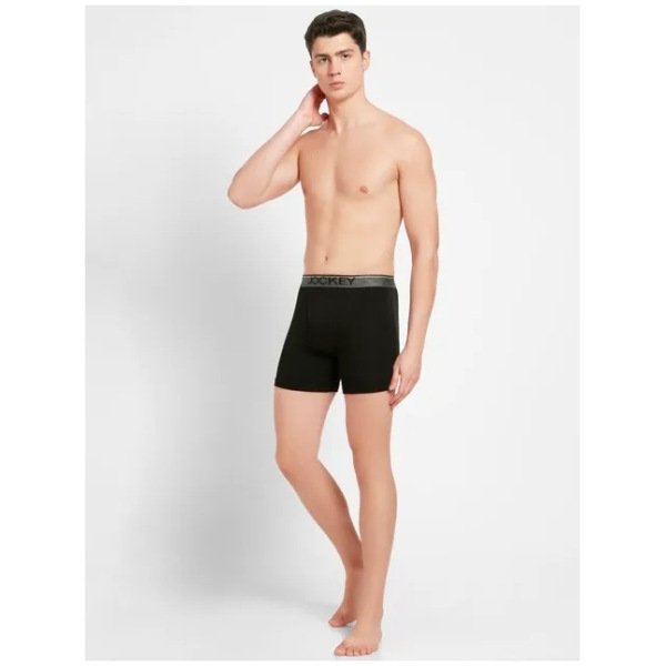Jockey Boxer Briefs with Front Fly & Exposed Waistband #8009 (Pack of 2)