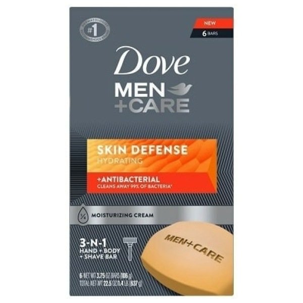 Dove Men + Care Soap Bar Skin Defense (Pack Of 6)