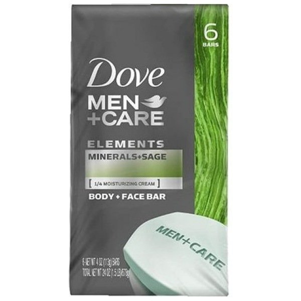 Dove Men Care Extra Fresh Body and Face Bar (Pack Of 6)