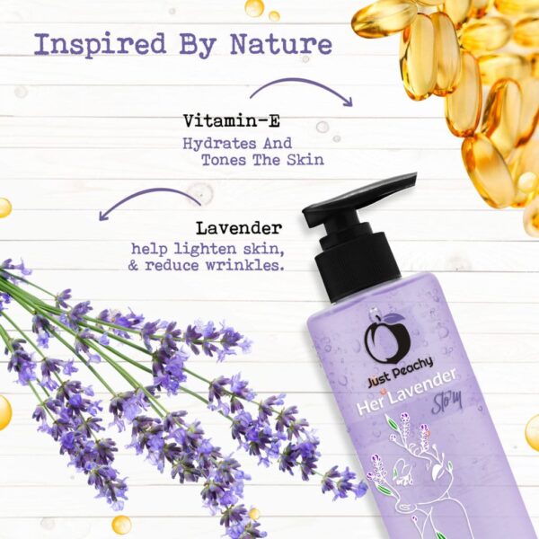 Just Peachy Her Lavender Story Shower Gel Enriched With Lavender & Vitamin E 250ml