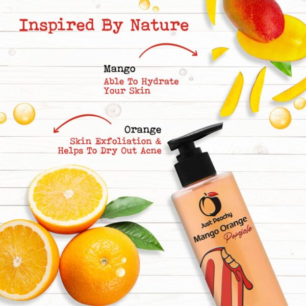 Just Peachy Mango Orange Popsicle Shower Cream Enriched with Mango Orange & Vitamin E 250ml