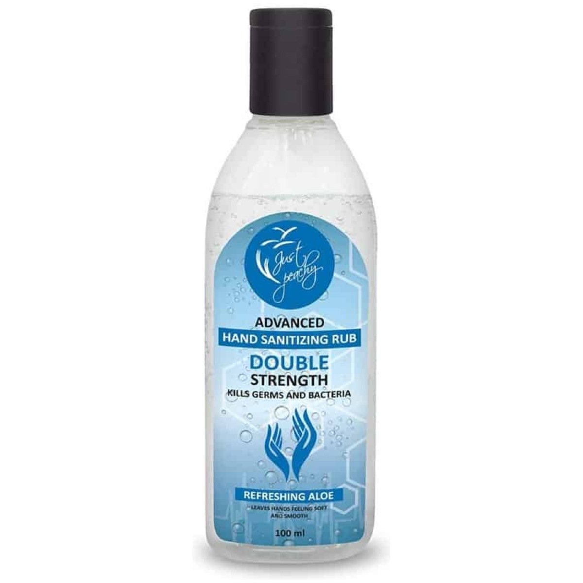 Just Peachy Advanced Hand Sanitizer Rub Enriched with Refreshing Aloe Vera 100ml 2 Buy Get 1 Free