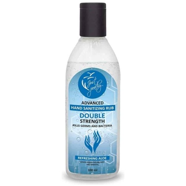 Just Peachy Advanced Hand Sanitizer Rub Enriched with Refreshing Aloe Vera 100ml 2 Buy Get 1 Free