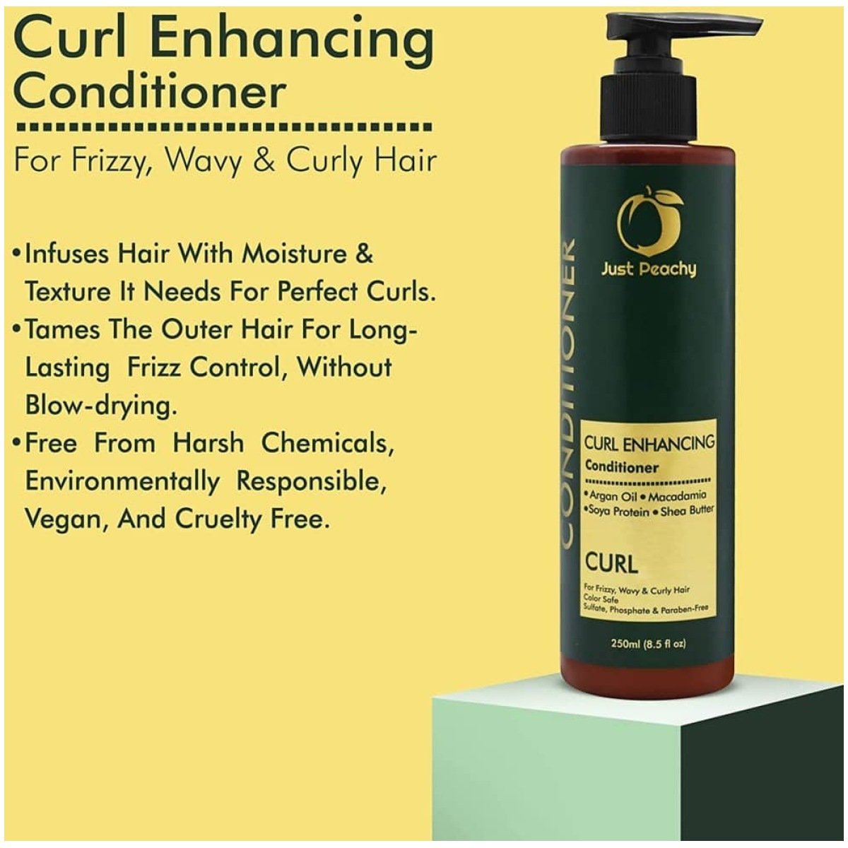 Just Peachy Curl Enhancing Conditioner Moroccan Argan Oil & Shea Butter 250ml