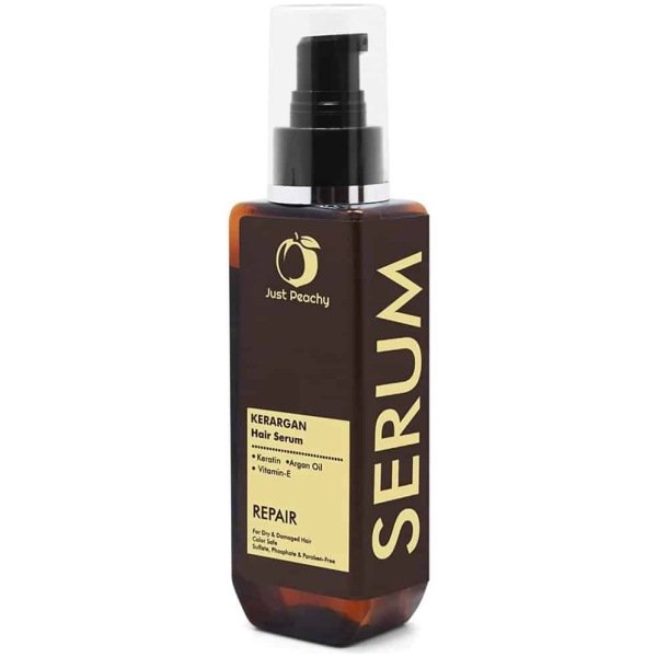 Just Peachy KerArgan Repair Hair Treatment Serum Keratin Moroccan Argan Oil & Vitamin E 100ml