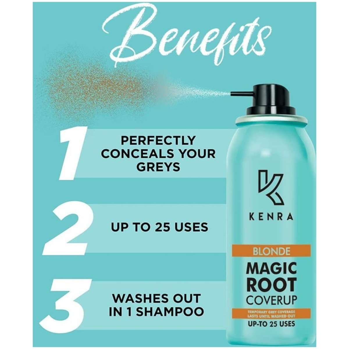 Kenra Magic Retouch Temporary Root Touch Up Hair Colour Spray 75ml Blonde
