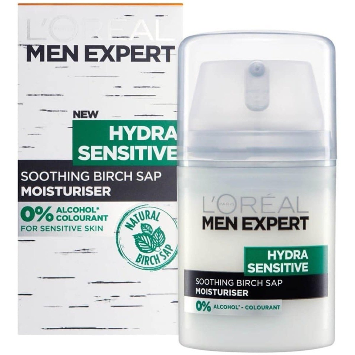 Loreal Paris Men's Expert Hydra Sensitive Soothing Birch Sap Moisturiser 50ml