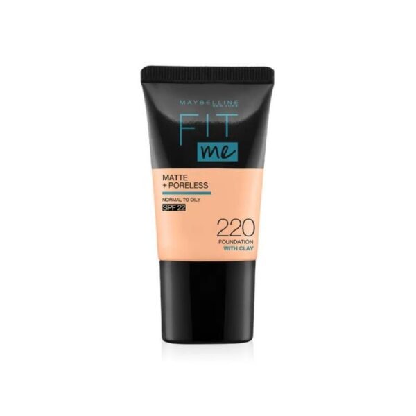 Maybelline New York Fit Me Matte+Poreless Liquid Foundation Tube 220 Natural Beige