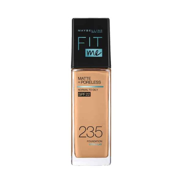 Maybelline New York Fit Me Matte+Poreless Liquid Foundation With Pump 235 Pure Beige