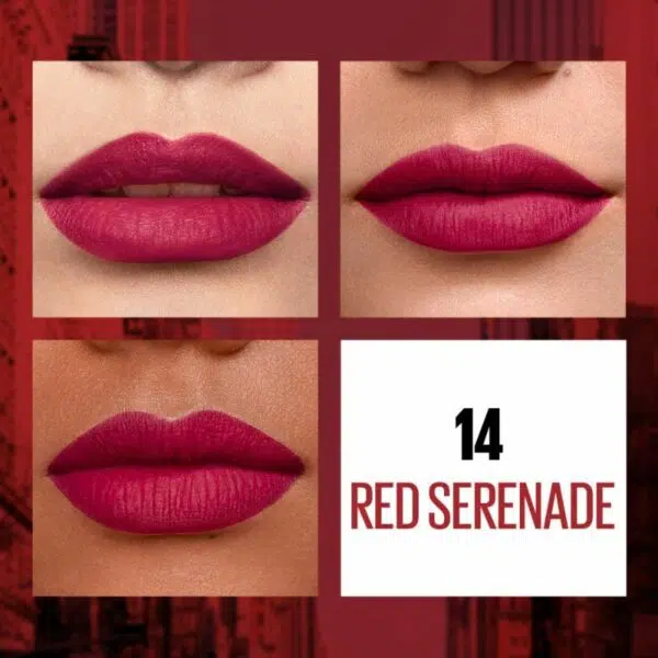 Maybelline New York Sensational Liquid Matte 14 Red Serenade - Image 2