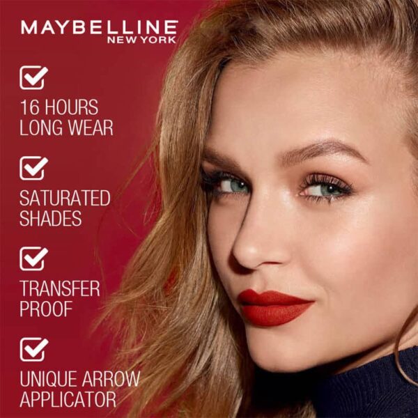 Maybelline New York Super Stay Matte Ink Liquid Lipstick 305 Unconventional - Image 3