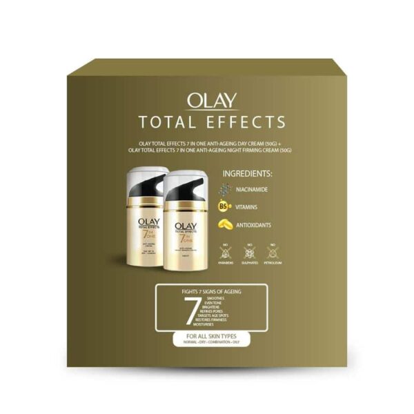 Olay Total Effects Day Cream + Olay Total Effects Night Cream Slay All Day (Combo) - Image 2