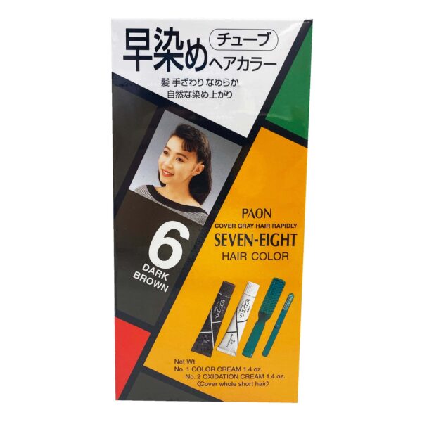 Paon Seven Eight Permanent Hair Color 6 Dark Brown